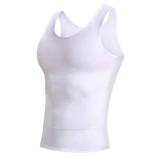 Catman Men's Chest Corset and Abdominal Control Vest Highly Elastic and Powerful Tight Body-hiding Artifact Body Shaping Garment Third Generation Belly Controlling Corset Black 3XL 200-240Jin Jin is equal to 0.5 kg