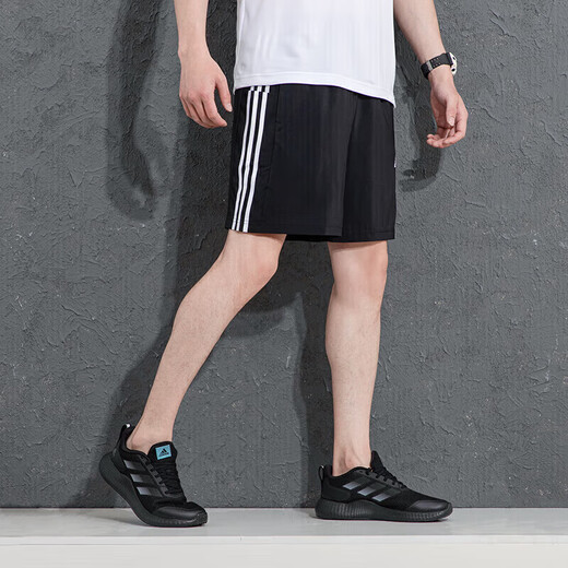 Adidas men's summer sports suit quick-drying fitness clothing running training short-sleeved T-shirt casual pants five-point shorts IB8151+IC1484 S