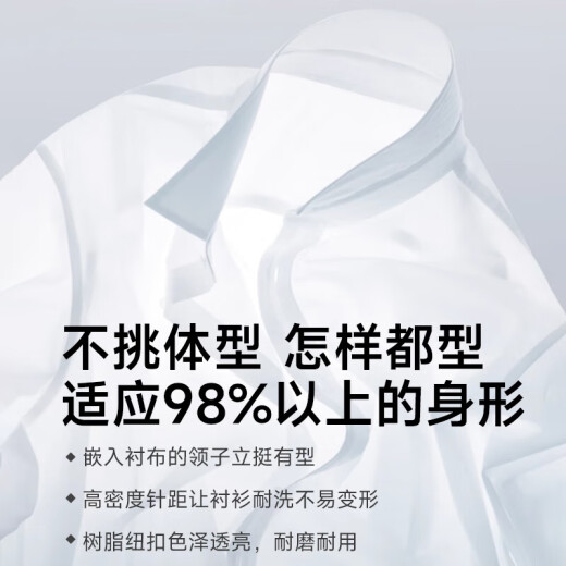 罗蒙（ROMON）夏季短袖衬衫男士冰丝薄款竹纤维白衬衣职业正装商务半袖上衣男装 DX6625 42 125