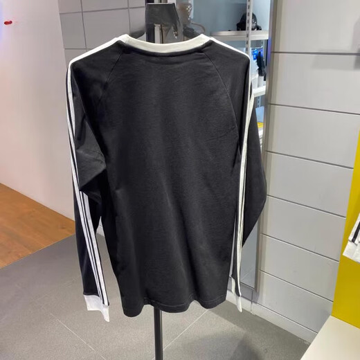 adidas Clover Adicolor three stripes men's sports and casual long-sleeved T-shirt IA4879 IA4877 IA4879 White M 175/96A