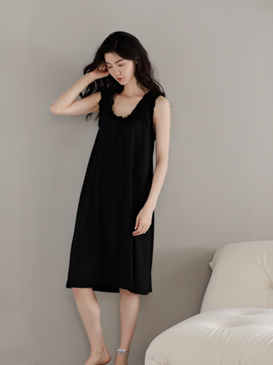 Victoria's style ladies pajamas 2025 new summer suspender nightgown for women's modal pure sexy backless sleeveless pajamas 1391 white M