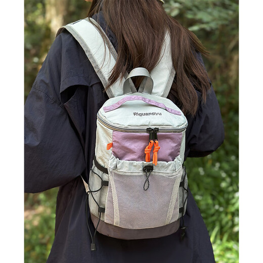Xingxi Outdoor Mountaineering Bag Women's Lightweight Sports Backpack Men's Mountain Climbing Hiking Backpack Travel Mini Small School Bag Purple