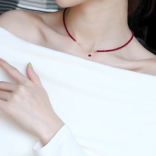 Ruohua (RUOHUA) Sauvignon Blanc 4-5mm/pigeon blood ruby bracelet for women 18K gold emerald necklace birthday gift for girlfriend Tanzanite DIY accessories/18K gold