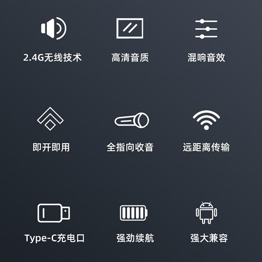 SevenLove hot-selling 10w + noise reduction reverb wireless lavalier microphone one-to-two sound card radio microphone outdoor live broadcast interview Little Bee mobile phone computer camera monitoring and recording one-to-one Android and Apple universal smart noise reduction + monitoring ear return