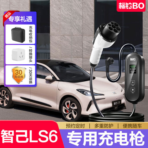 Rita Zhiji LS6 Auto Ladung Waffe Speziales tragbares Auto Ladegerät Zubehör Neue Energie Haushaltswarenhaufen 15816a Einstellbares Selbststopp Vierfache Schutz offizieller Standardkonfiguration