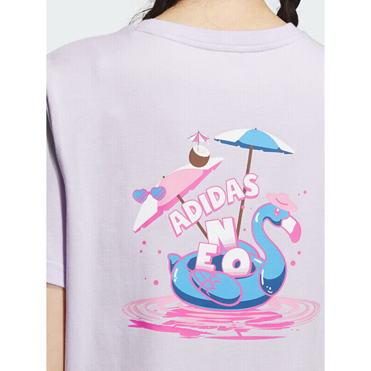 
Adidas short-sleeved women's summer new casual half-sleeved pure cotton printed sports T-shirt IP3880 IP3878/cotton/ XS 75-85Jin[Jin equals 0.5 kg]
