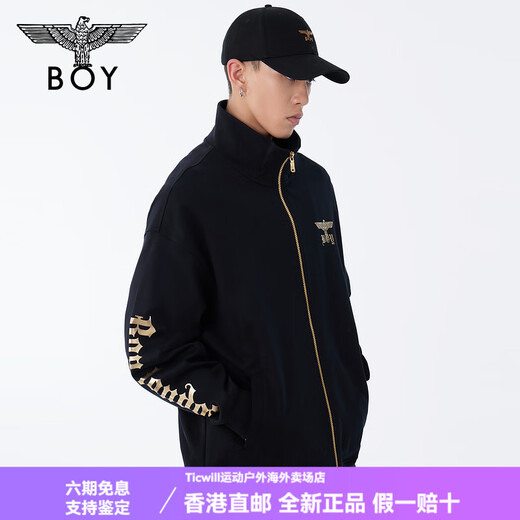 BOY LONDON Black Deacon Chun Men and Women Same Black Trendy Knitted Jacket N12801 Black XS