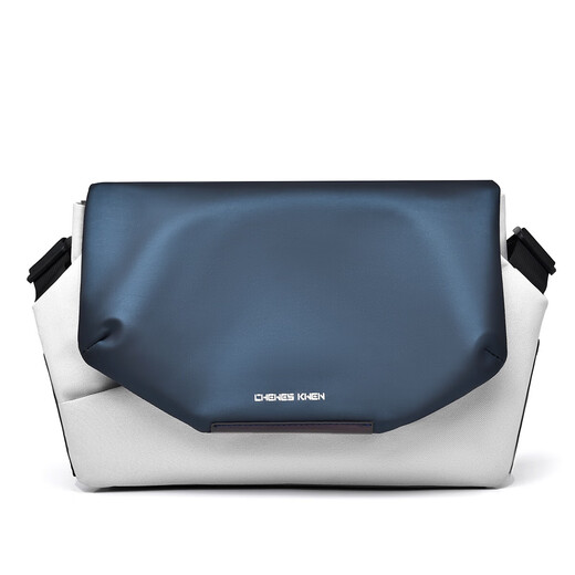 Functional crossbody bag for men and women shoulder bag multifunctional large capacity small shoulder bag contrasting color postman bag blue and gray 1656 direct delivery from origin