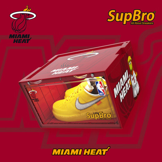 SupBro shoe box NBA co-branded Lakers Warriors Celtics intelligent voice-activated light-emitting storage box shoe wall SupBro_x_NBA_Celtics flagship version_LED 38x28.5x22.5cm