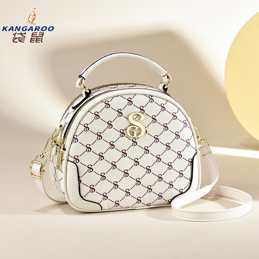 Kangourou (kangourou) Le populaire sac populaire de cette année 2025 Nouvelle version coréenne INS INTERNET Célébreuse Single Single Crossbody Women's Diamond Circle Bag Women's Bag Black (Diamond Style)