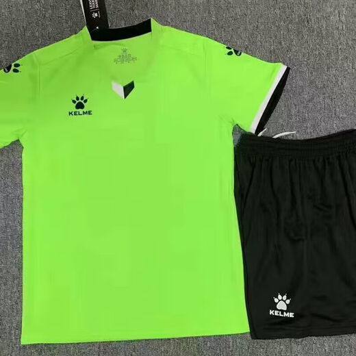 卡尔美（KELME）2025定制足球套装印字速干学生训练短袖成人儿童比赛队服球衣 1 1048白色 3XS(身高115-125)