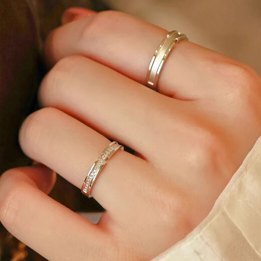 Fako platinum couple ring female pt950 platinum proposal engagement diamond ring Valentine's Day gift for girlfriend and wife platinum female ring