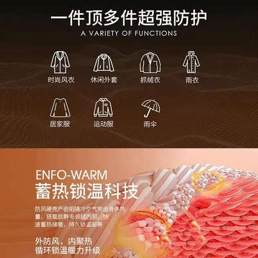 JEEP SPIRIT Jeep Jacket Men's and Women's Jacket Rose's Story Liu Yifei's Same Style Three-in-One Jacket Sunflower M