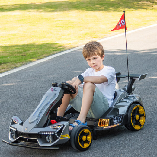 Beding [nuevo retráctil] Vehículo eléctrico para niños CAR DERVILO Kart Adultos CAR NIÑOS CAR Niños Batalla Ash 24 V14A Batería grande + 4845 Motor silencioso