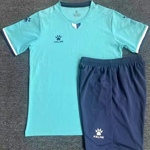 卡尔美（KELME）足球运动套装成人儿童短袖运动队服男女透气比赛训练球衣印字 1048-白色套装 XL