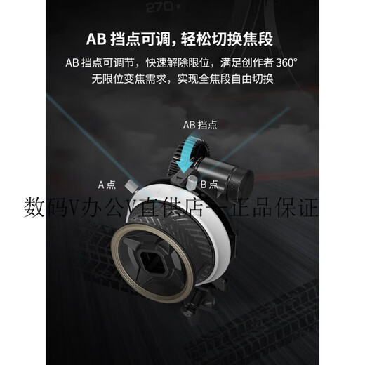 SmallRig迷你跟焦器通用相机单反无线便携mini变焦器手动追焦镜头可调节遥控调焦器配件3010 Φ75-Φ77 无缝跟焦环3294