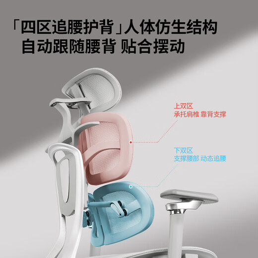 歌德利（Gedeli）人体工学椅电脑椅电竞办公椅J2补贴立减15 【分离式环绕追腰追背】曜黑(4D 高承重五爪_旋转 升降扶手
