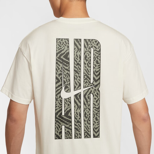 
Nike men's loose T-shirt for autumn new cotton knitted soft and comfortable official NIKE AIR HQ9249 133 sail white XL