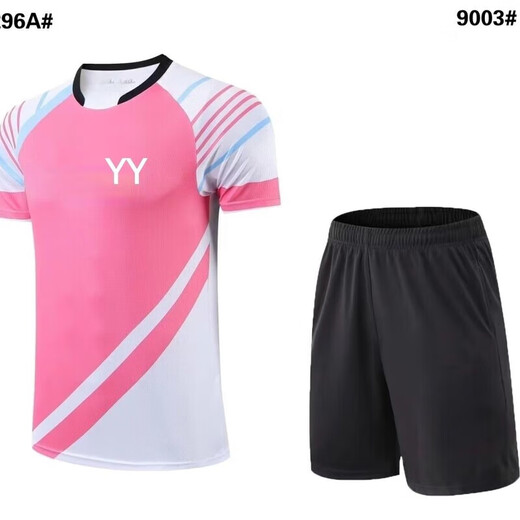 YONEX summer badminton uniform 2025 new competition men and women running short breathable sweat quick-drying training suit 6296B white women's top 3XL