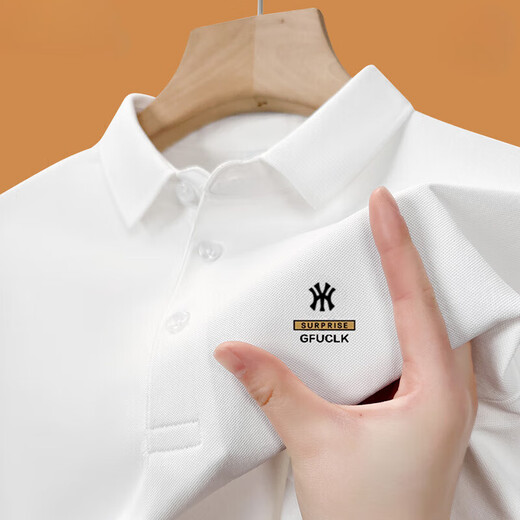 CZCM Light Luxury High-End Brand Sorth-Selled Shirt para camiseta para hombres Coloque informal suelto Top Summer New Style Y1polo Shirt-Gray 2xl 150-165Jin [Jin equivale a 0.5 kg]