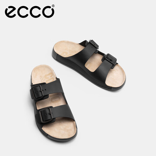 爱步（ECCO）凉鞋男 25年夏季新款透气休闲勃肯凉拖鞋 科摩500984 黑色41