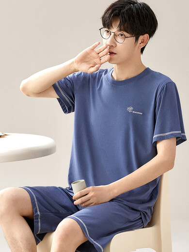 Yalu Modal Pajamas Мужская летние шорты с коротки