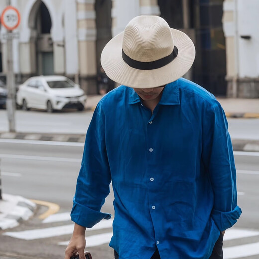 LZJV Sombrero de paja Hombres y mujeres Viajes de verano Hombres hombres de moda