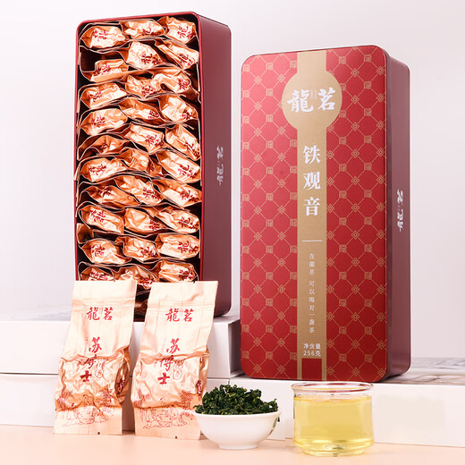 Langer Ming -Tieguanyin -Tee Starker Geschmack Fujian Oolong Tee Unabhängiger Schloss Frische Tasche 32 Taschen * 8g