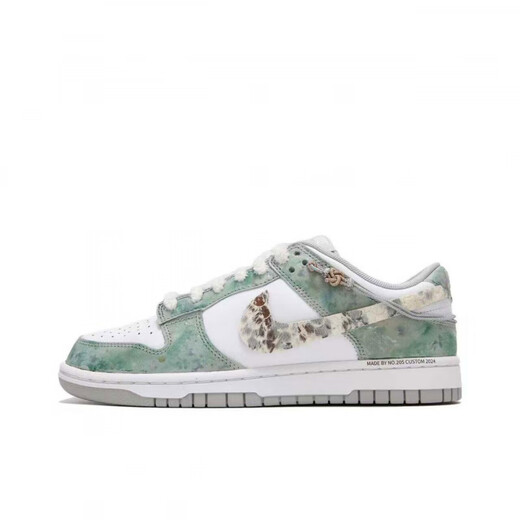 Nike (Nike) Sneakers Customized Dunk Snake Young Rauch schwimmende helle weiße Schlange Legende Low Top Shoes Offizielle authentische DD1391-100 (Team610-CNY Snake S 40