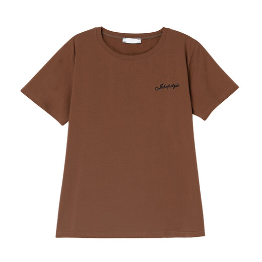 Camiseta de algodón Mother Pure de mediana edad de Gioio para mujeres Sweet Sweet Swein Swein Sweet de manga corta de manga corta de manga de verano