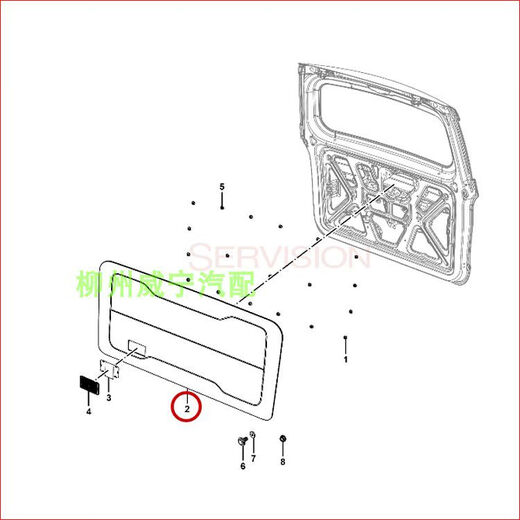
Rongguang V door panel decorative panel Hongguang V front door middle door rear side tail door door interior panel door leather baffle right front door decorative panel 4043 plastic