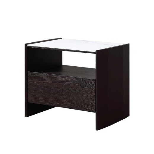 Pupan Mizeo Minimalista Mala de cama de color ahumado Smoky