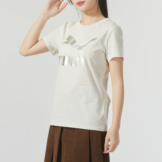 Puma (Puma) Frauensportanzug 25 Sommer neue lässige, lockere, komfortable atmungsaktive kurzärmelige T-Shirt, Fünf-Punkte-Hosen, Shorts zweiteiliger Set Casual Two-Tiefe S s