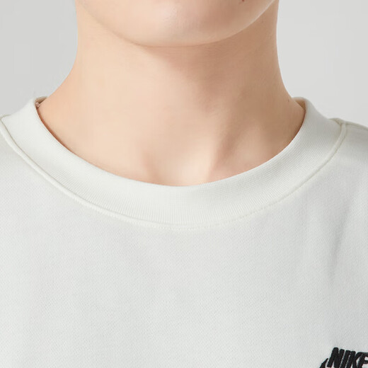 耐克（NIKE）卫衣男运动套装25春季新款健身训练套头衫 时尚卫裤长裤两件套 FN3889-133/白+FN3802-010/黑 M