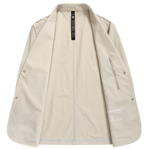 DVW International Men's Brand Brand Brand Sun Shrotect Sutp Men's Men's Summer New Fashion Slim Business Casual однослойная куртка Khaki 2xl