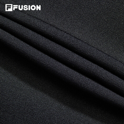Fila Fusion Fila Fila Trendy Brand Woven Jumpsuits Women Fashion Shirt Collar Collar Sortas Shorts Dark Black-Bk S 160/80a/S