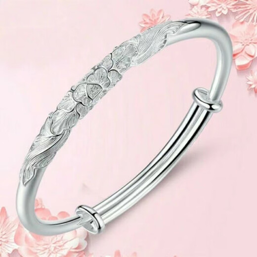 Genuine PT950 platinum bracelet for women, solid four-leaf clover bracelet, starry young gift for mother and girlfriend bracelet 23.88g pt950 platinum bracelet, four-leaf clover with certificate