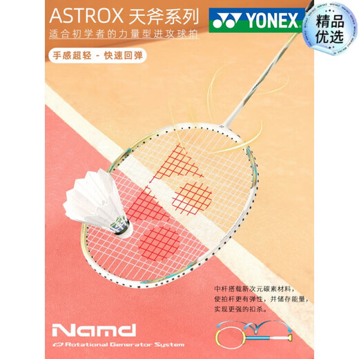 尤尼克斯（YONEX）羽毛球拍店全碳素超轻单拍礼盒 5U 白金天斧AX9900A礼盒套装 YONEX BG-65