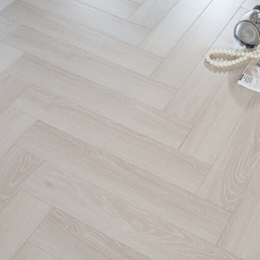 Ougejia Neue Dreischicht-Creme-Stil-Fischgräten-Paarth-14-mm-Porzellan-Fußböden im Haushalt umweltfreundliche wasserdichte Fußbodenheizung kann mit Paketen 9902-HERRINGBONE Porzellan installiert werden