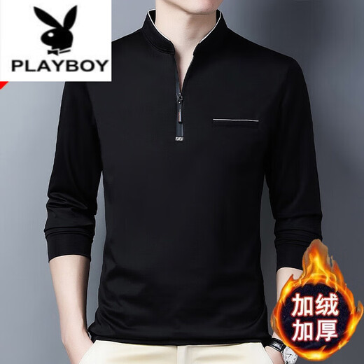 Playboy (Playboy) Pure Cotton Cotton Fot Functed Cancual Funcual Thin Funt Top Летняя весенняя осень зимняя зима средних лет.