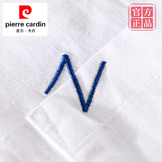 Pierre Cardin Linen de lino para hombres Camiseta de manga corta Camiseta suelta Top con cuello T-Cotton Ropa de verano Yunyi-9711 Amarillo M