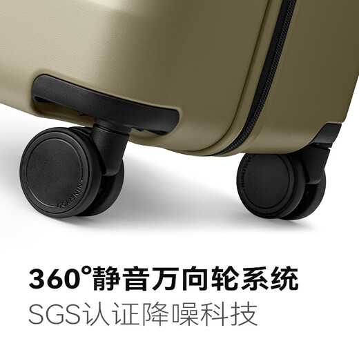 90 points suitcase 20-inch Rhine Pro trolley case boarding suitcase silent wheel password box titanium gray