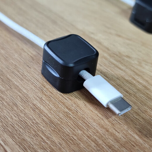 Desktop -Kabel -Manager Mobile Ladekabel -Netzwerkkabel Kabelkabel Artefakt -Hub -Clip -Management Daten Kabelklemme Speicher 6 Runde Formen - Masse Schwarz