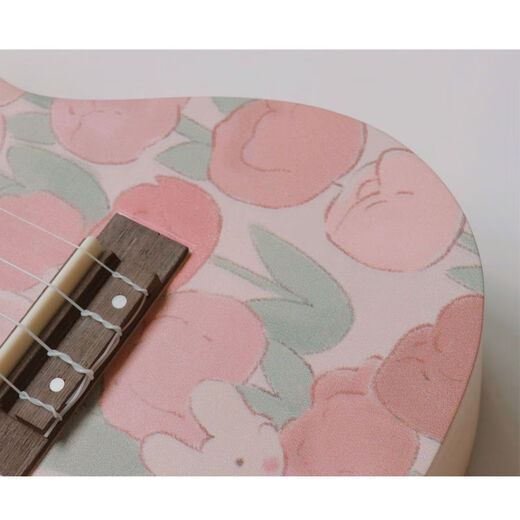 
OTHER high-value 21-inch entry-level beginner cute ukulele boys and girls small guitar children 23-inch musical instrument Tulip bear model 23-inch