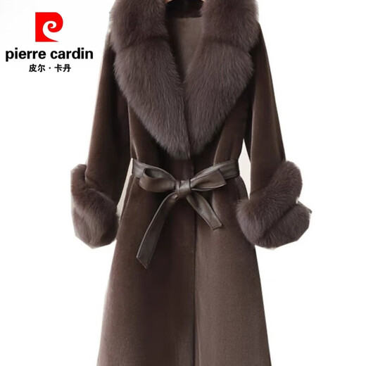 
Piercadan fur coat for women 2025 winter new mid-length collar fur integrated snow fox sable coat noble lady celebrity black [counter quality] XL recommended 80-110Jin [Jin equals 0.5 kg]