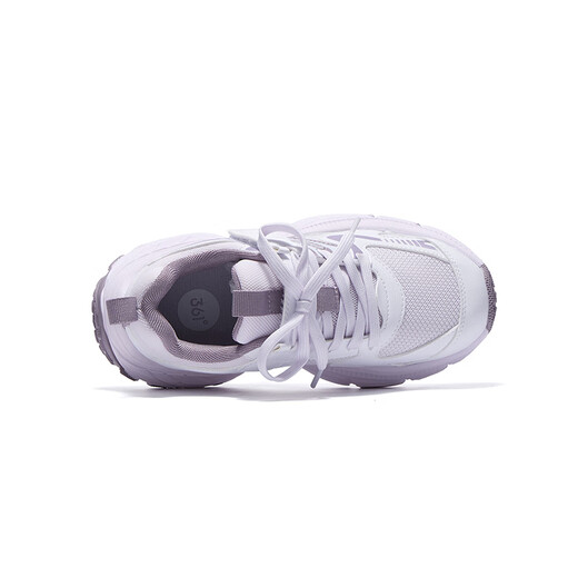 
361 children's shoes, girls' sneakers, 2025 autumn millennial style cushioning high elastic splicing retro casual shoes, purple 37