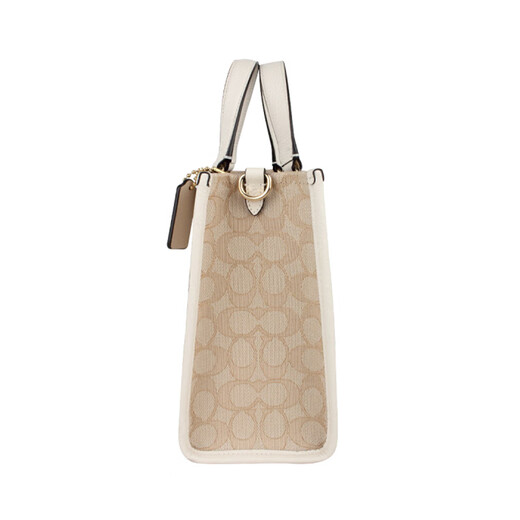 CoaCH (COACH) women's new small Dempsey tote bag handheld crossbody bag for girlfriend CQ878 Khaki IMDQC