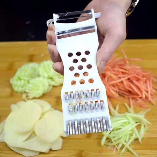 Kitchen Grater Multifunctional Vegetable Peeling Potato Shred Artifact Scratching and Shredding Fruit Grater Vegetables High Quality 2 Pieces Red White No Specifications