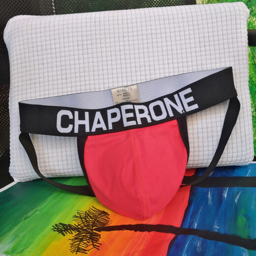 Young sexy men's low-waisted sexy thong underwear, butt lift, sexy personality sports t-pants, white XL