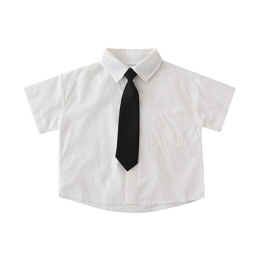 G.duck little yellow duck parent-child clothing for a family of three or four, family clothing, summer clothing, family clothing, mother and daughter clothing, tie, shirt and pants suit, tie and white shirt 180 XL